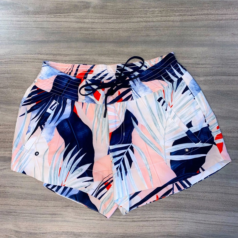 Athleta Tropical Patterned Board Shorts